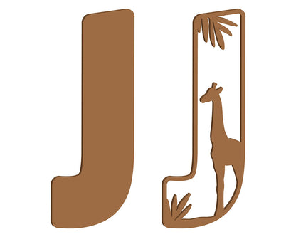 MDF Safari Themed Letters
