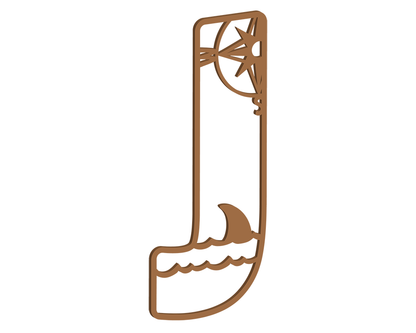 MDF Pirate Themed Letters