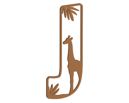 MDF Safari Themed Letters