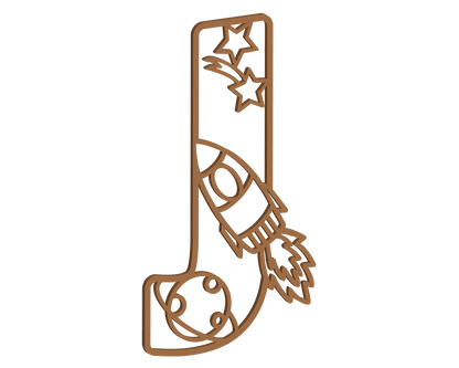 MDF Space Themed Letters