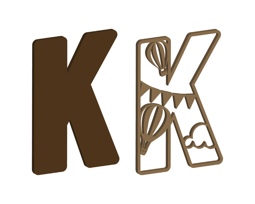 Hot Air Balloon Themed Letters