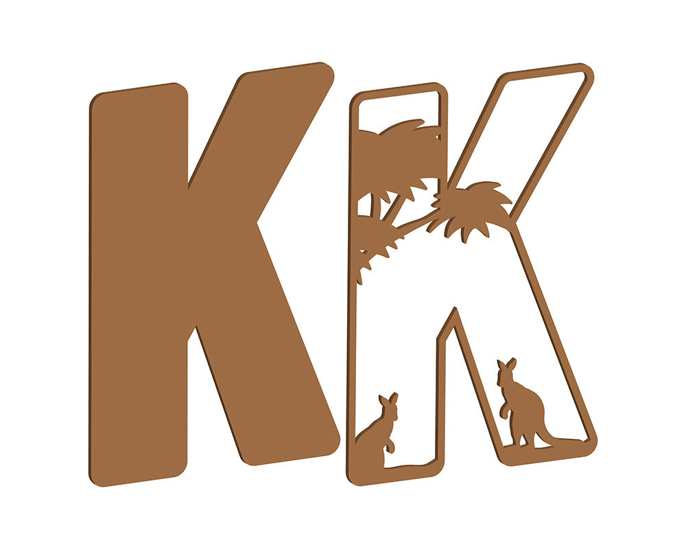 MDF Safari Themed Letters