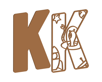 MDF Space Themed Letters