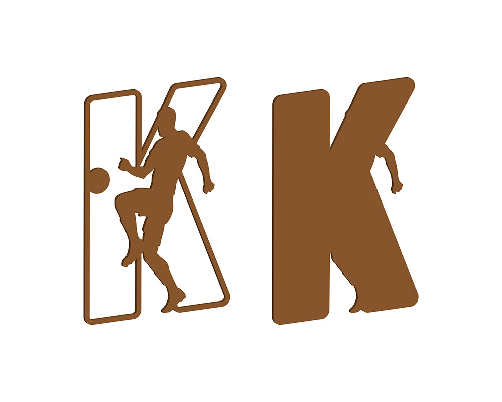 MDF Footballer Themed Letters