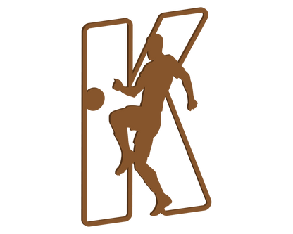 MDF Footballer Themed Letters