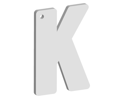 Initial Letter Keyring 60mm