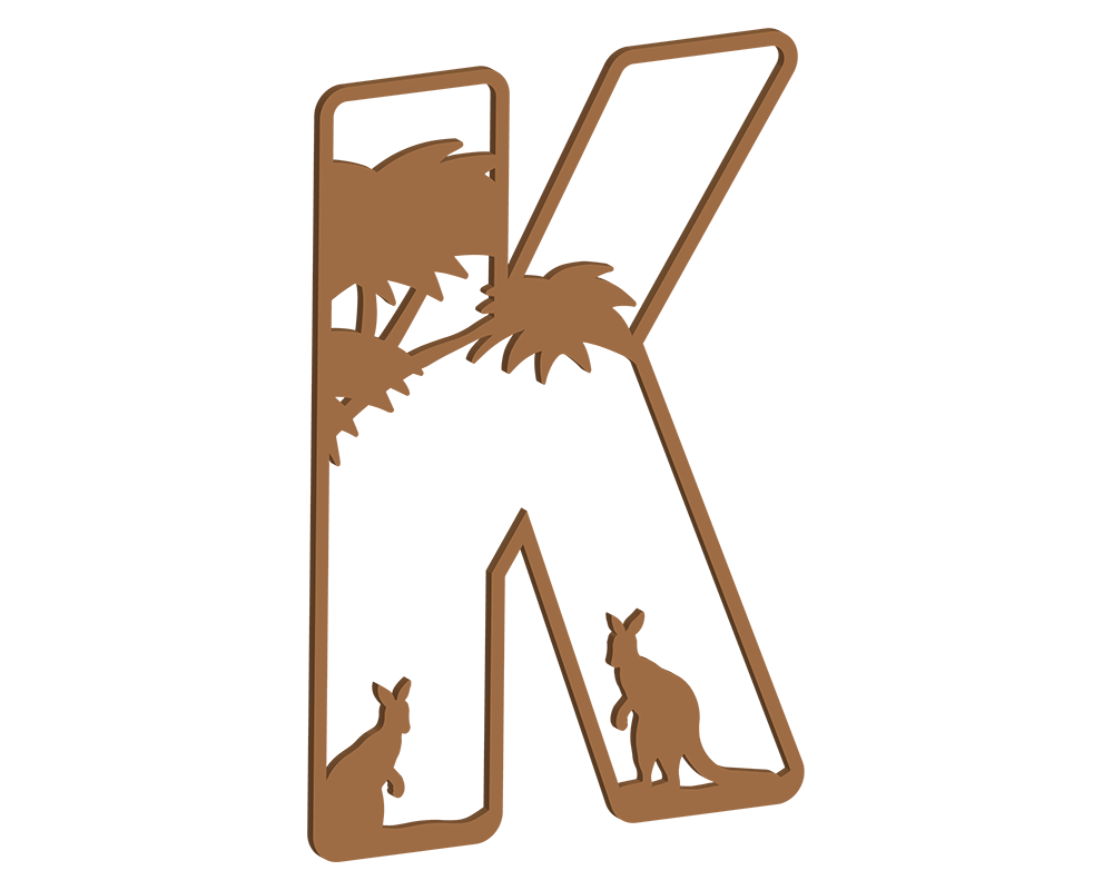 MDF Safari Themed Letters