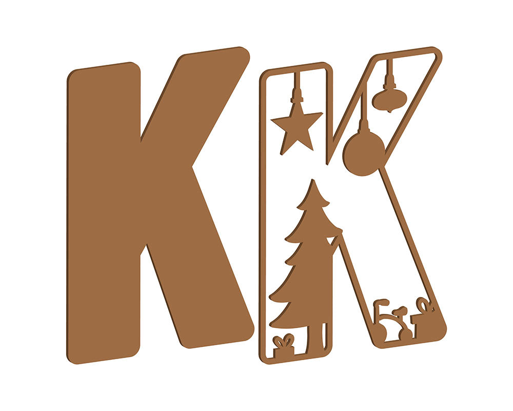 MDF Christmas Themed Letters