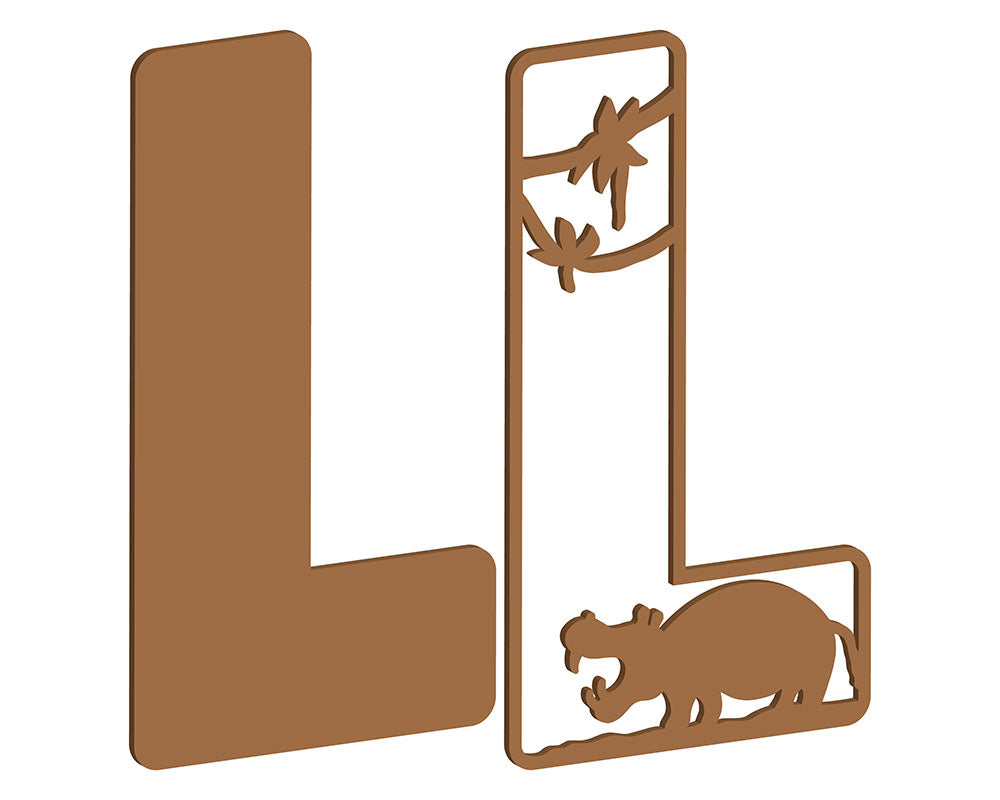 MDF Safari Themed Letters