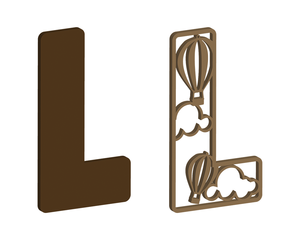 Hot Air Balloon Themed Letters