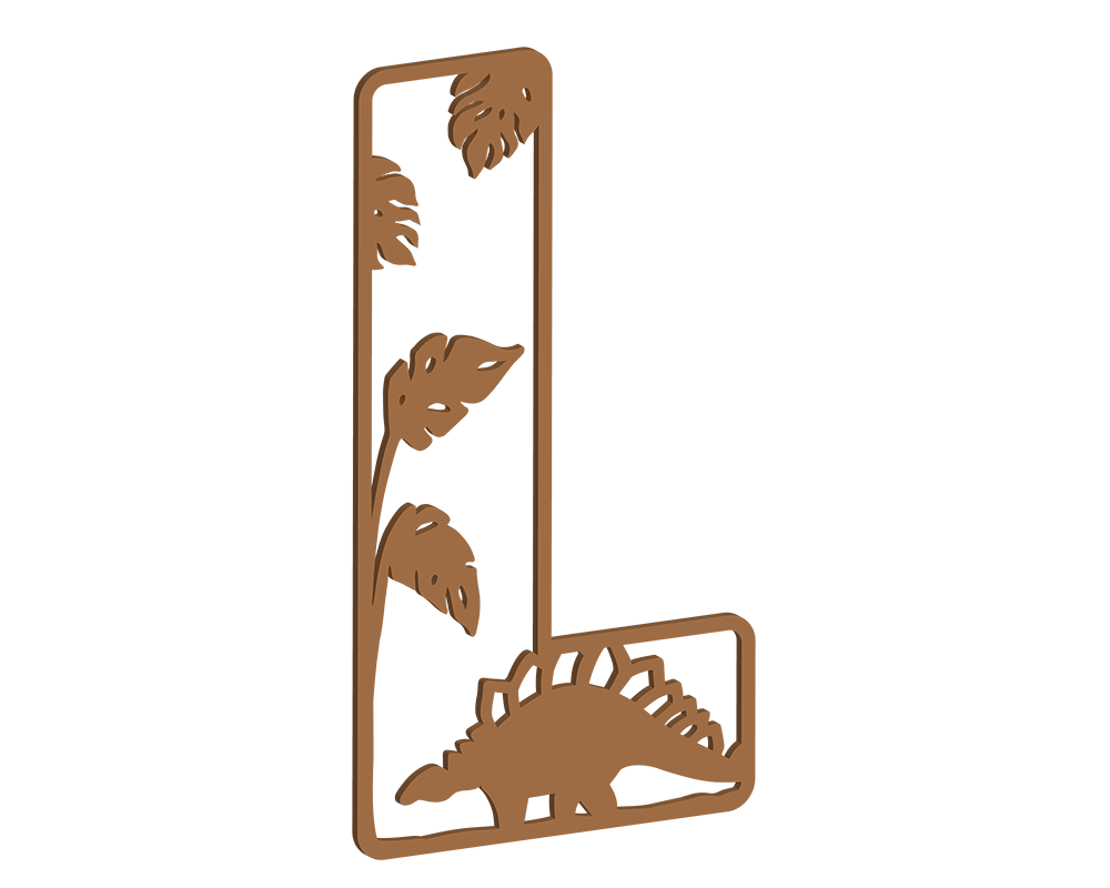 MDF Dino Themed Letters
