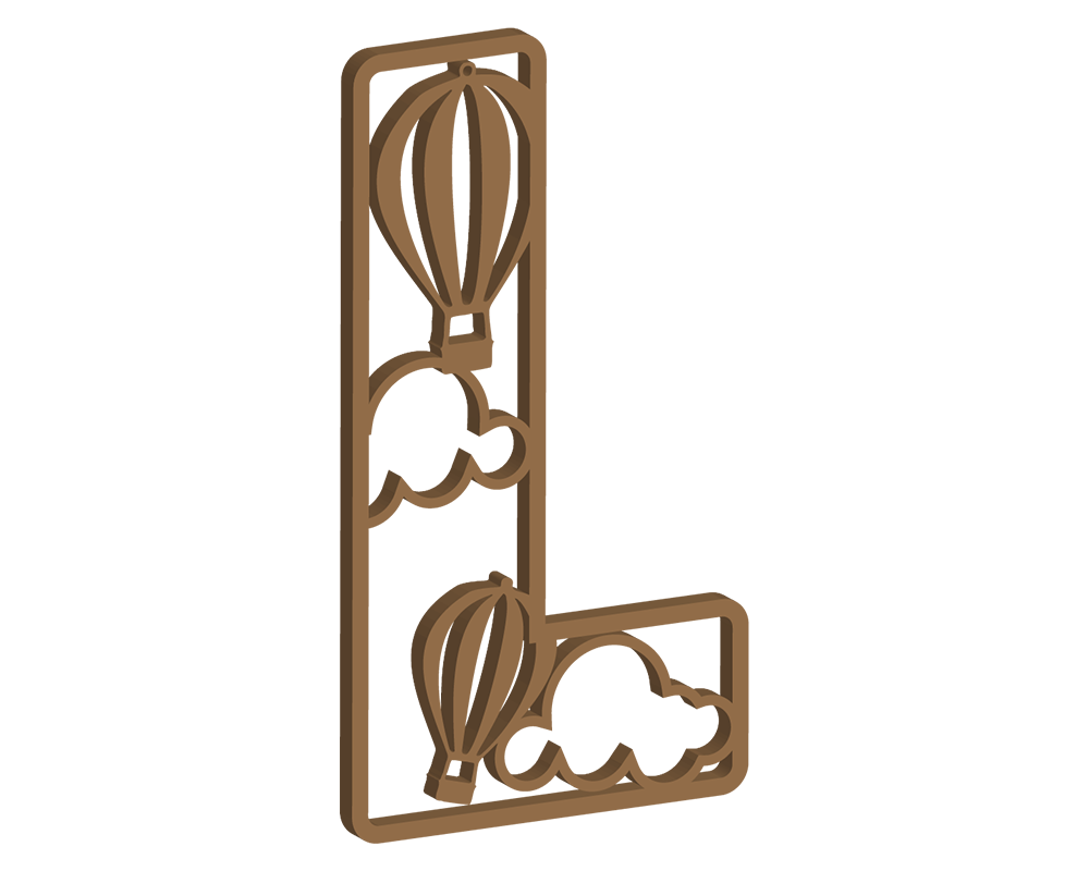 Hot Air Balloon Themed Letters
