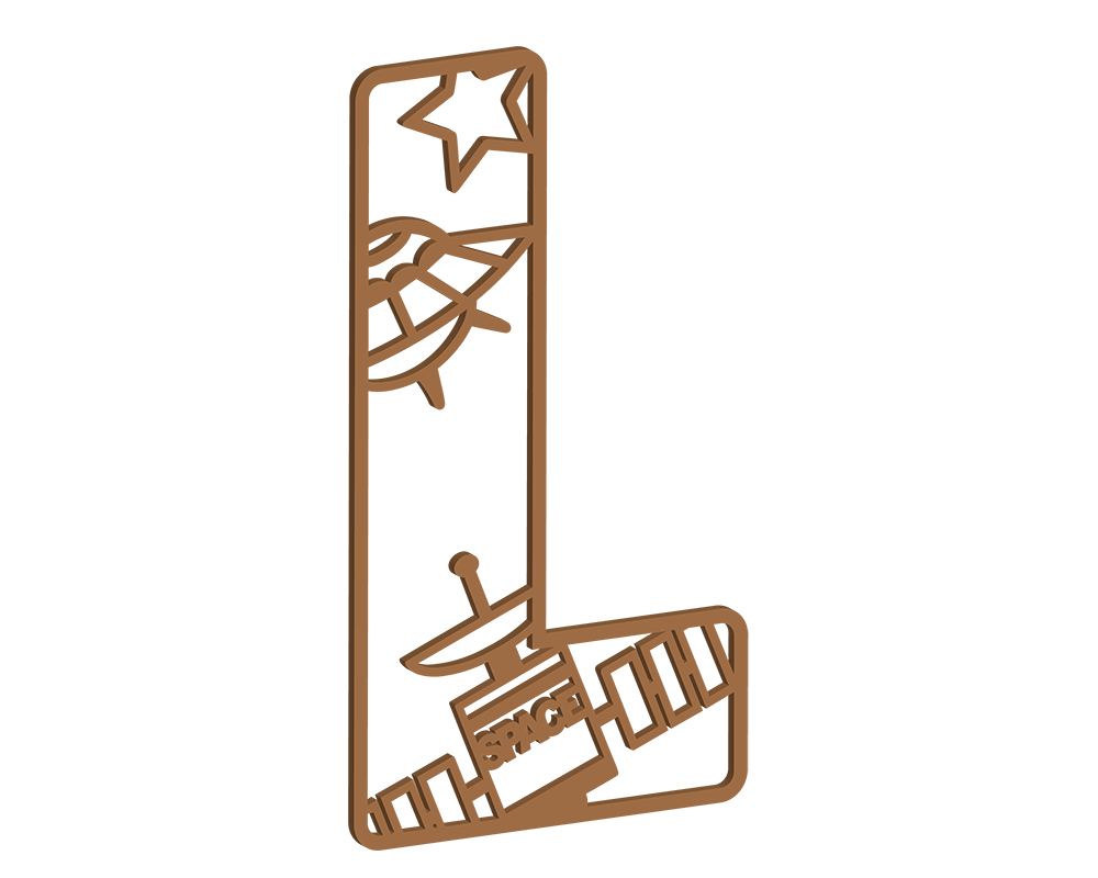 MDF Space Themed Letters