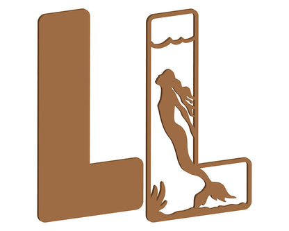 MDF Mermaid Themed Letters