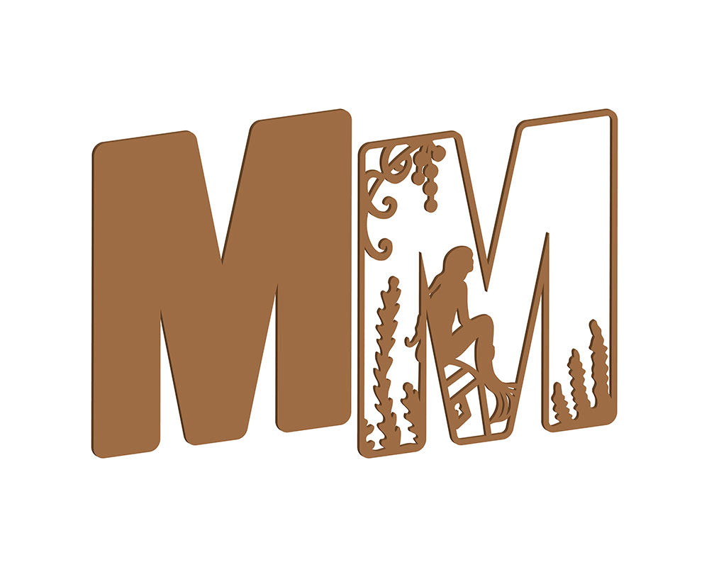MDF Mermaid Themed Letters