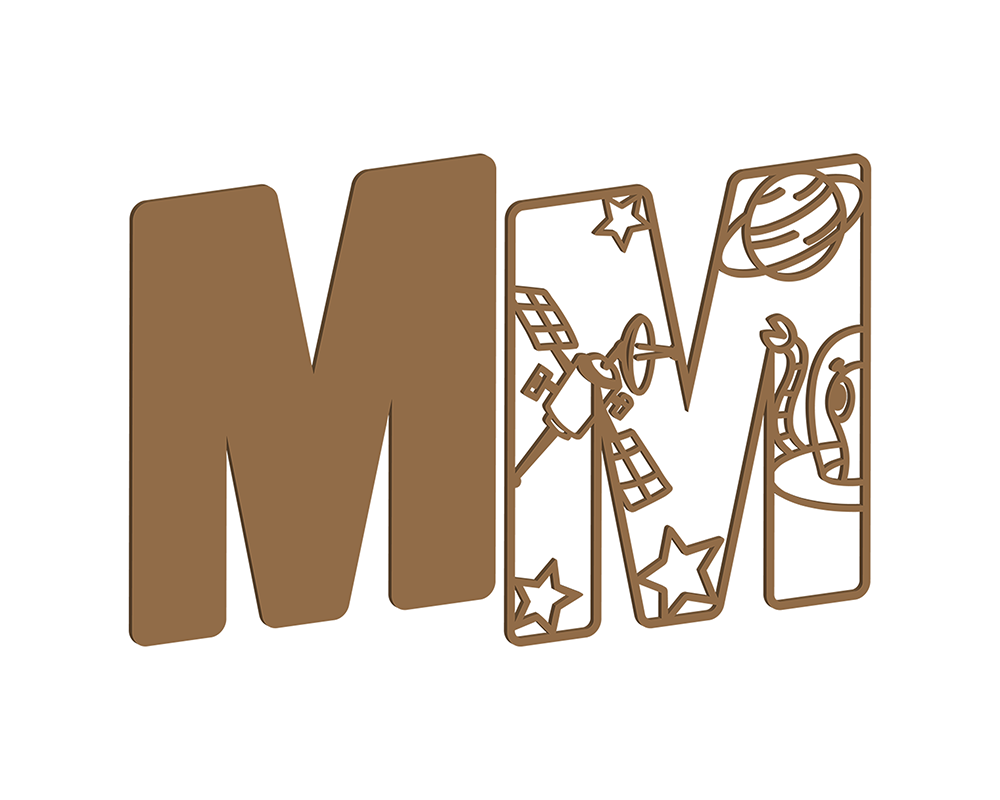 MDF Space Themed Letters