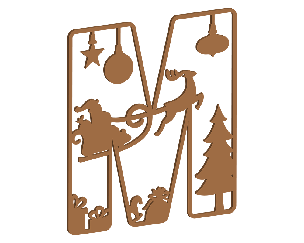 MDF Christmas Themed Letters