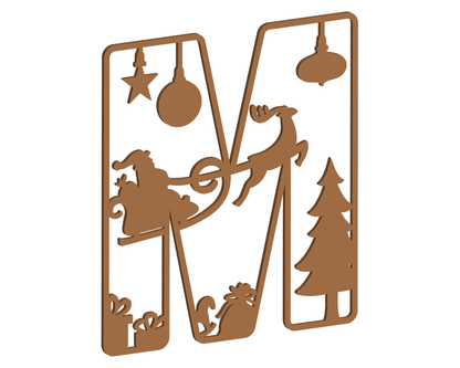MDF Christmas Themed Letters