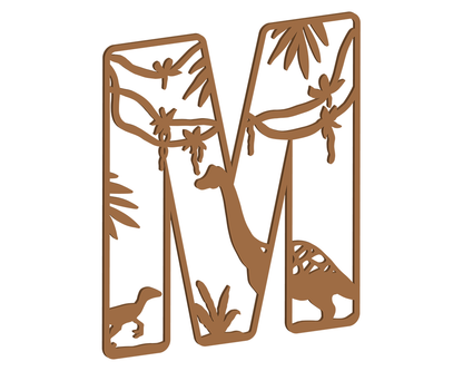 MDF Dino Themed Letters