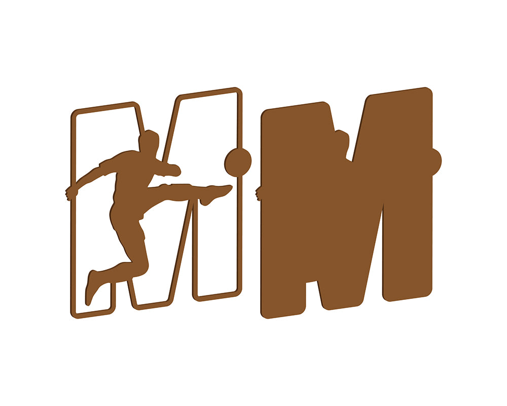 MDF Footballer Themed Letters