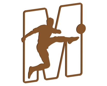 MDF Footballer Themed Letters