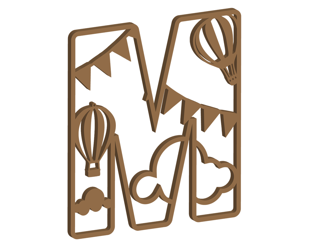 Hot Air Balloon Themed Letters