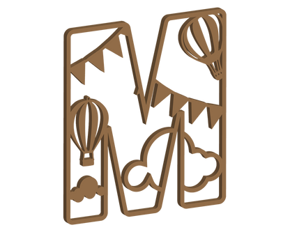 Hot Air Balloon Themed Letters