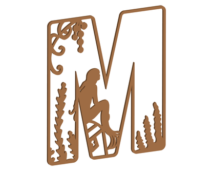 MDF Mermaid Themed Letters