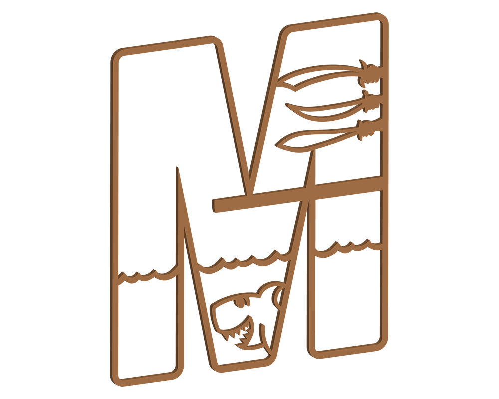 MDF Pirate Themed Letters