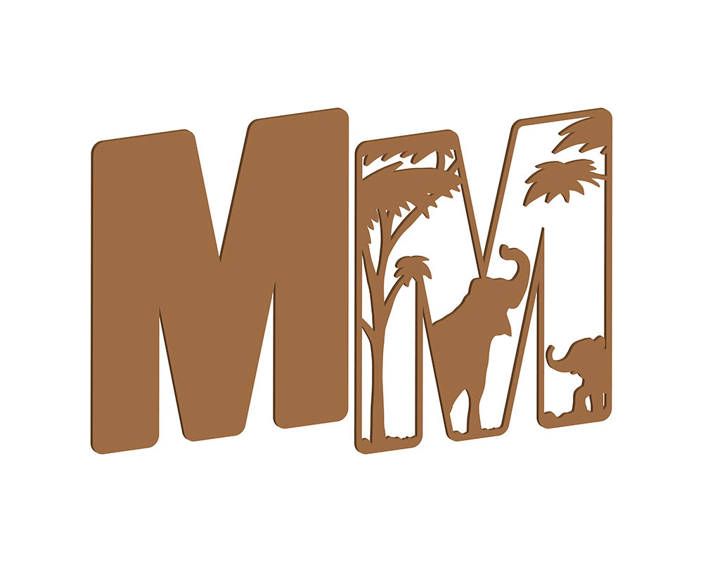 MDF Safari Themed Letters