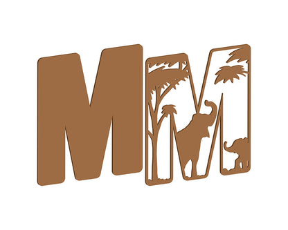 MDF Safari Themed Letters