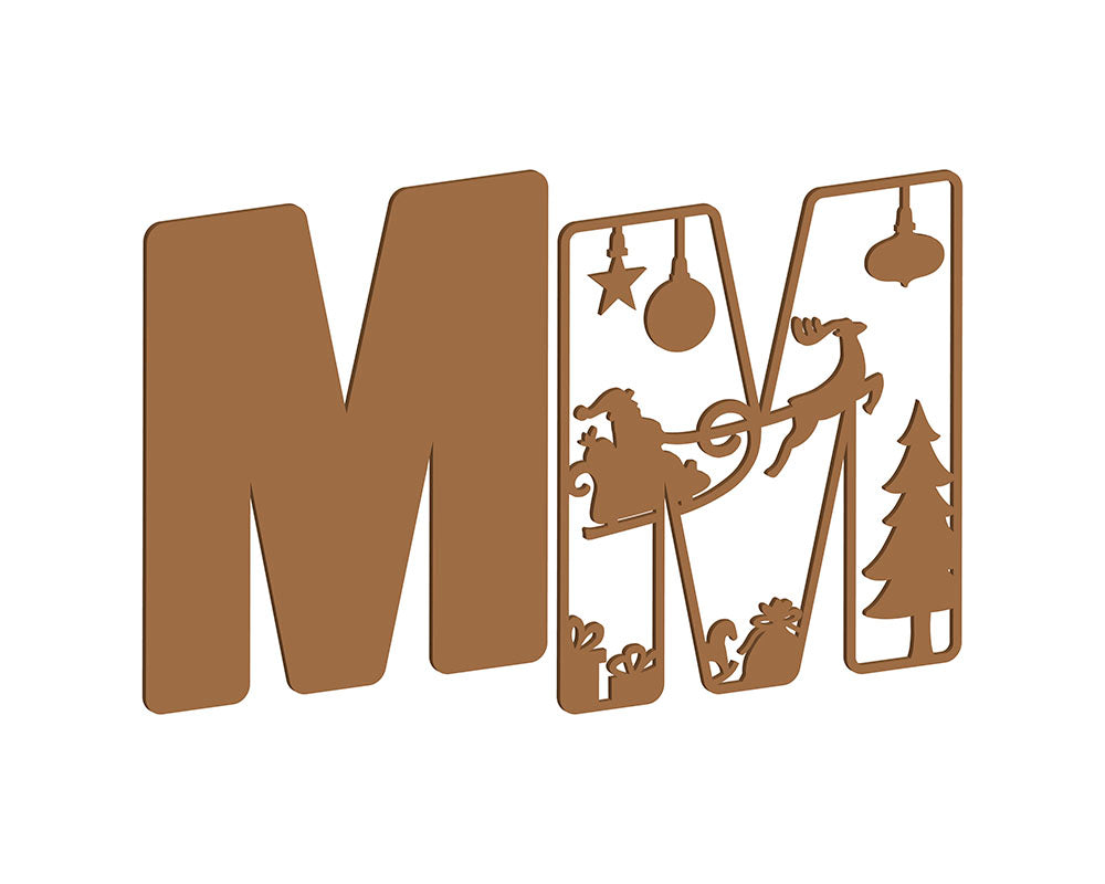 MDF Christmas Themed Letters