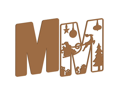 MDF Christmas Themed Letters