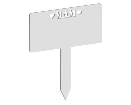 Rectangular Mam Hearts Memorial Plaque