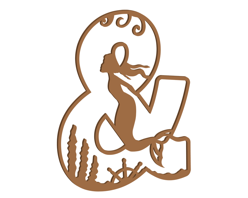 MDF Mermaid Themed Letters