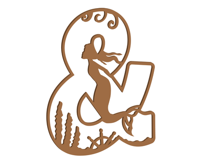 MDF Mermaid Themed Letters