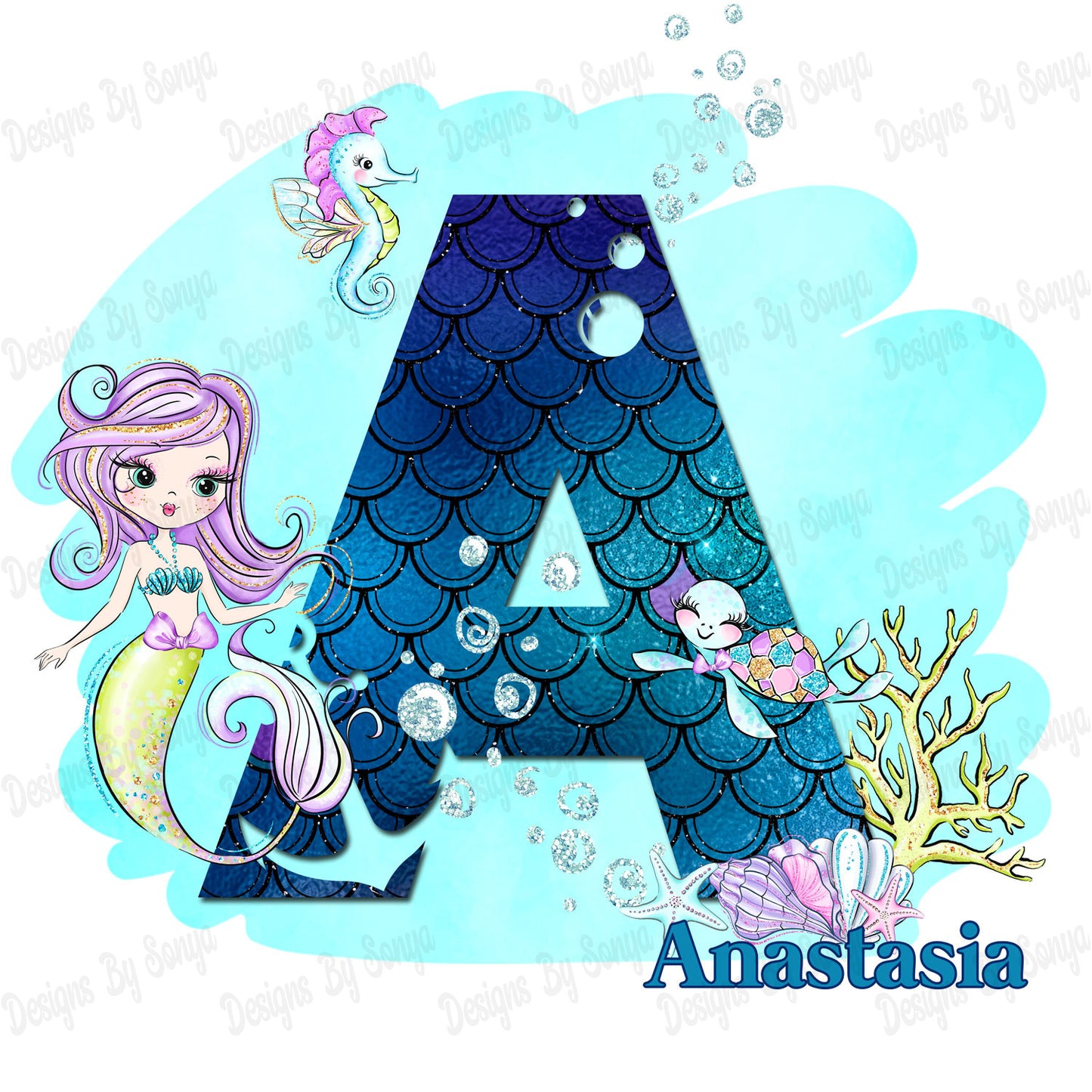 Mermaid Alphabet Set