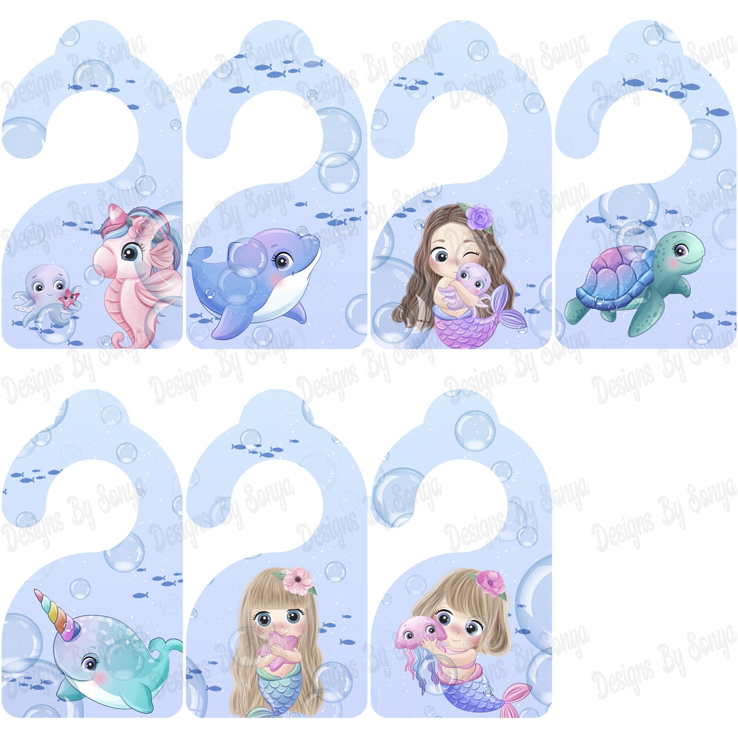 Mermaid Wardrobe Hanger Pack