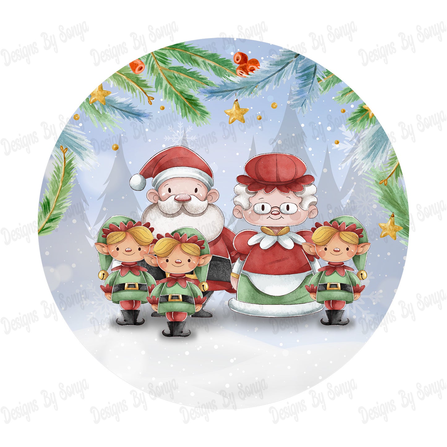 Mr & Mrs Claus Family Design Pack