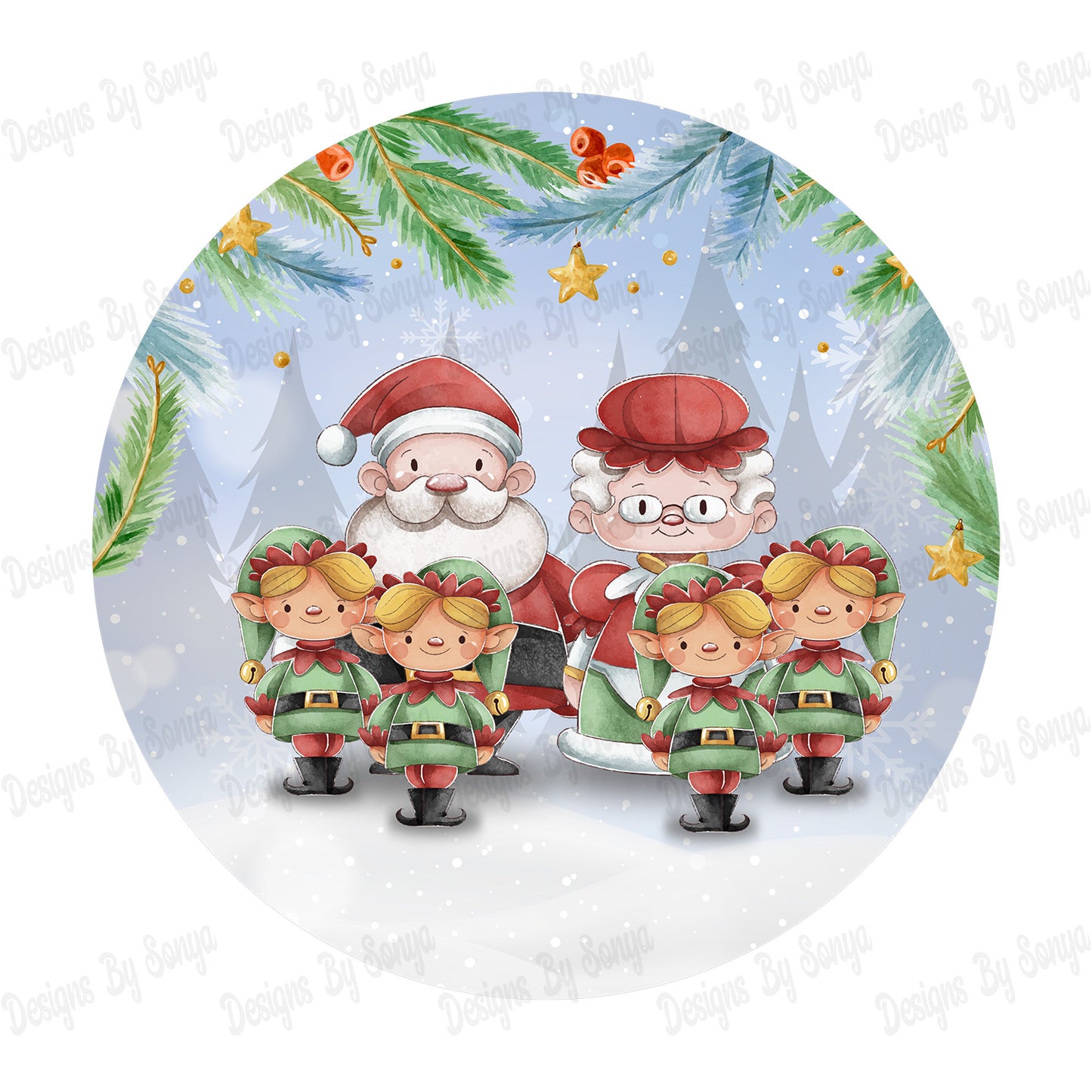 Mr & Mrs Claus Family Design Pack