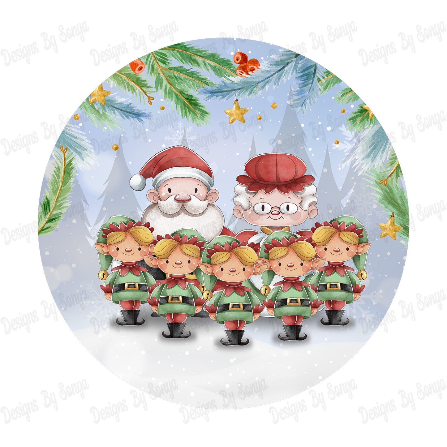 Mr & Mrs Claus Family Design Pack