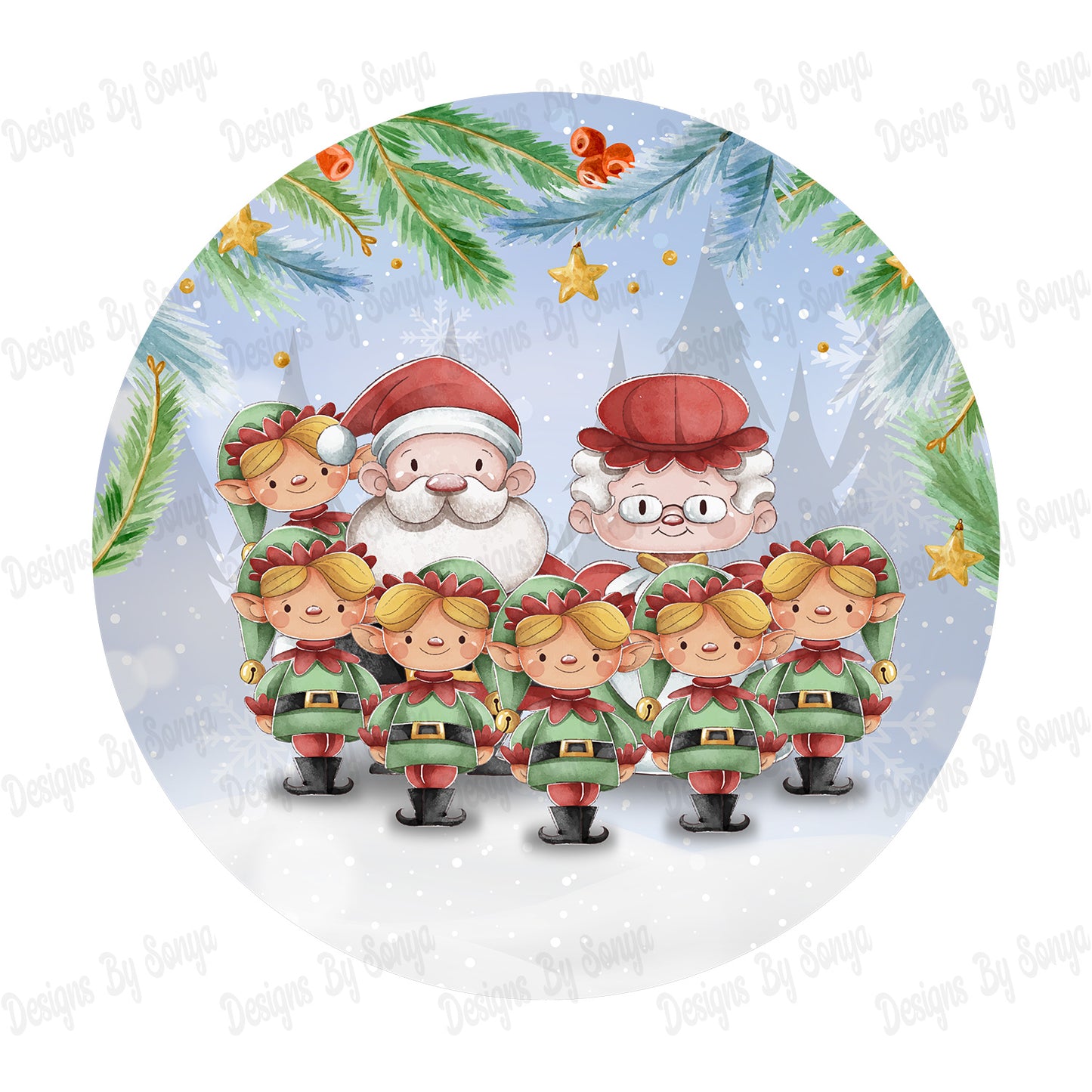 Mr & Mrs Claus Family Design Pack