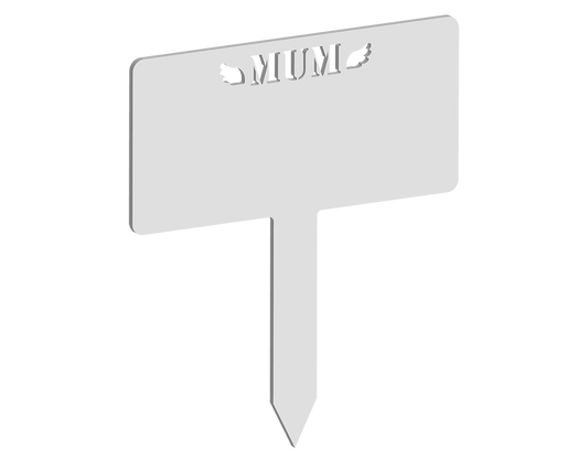 Rectangular Winged Mum Memorial Plaque