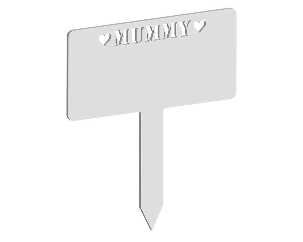 Rectangular Mummy Hearts Memorial Plaque