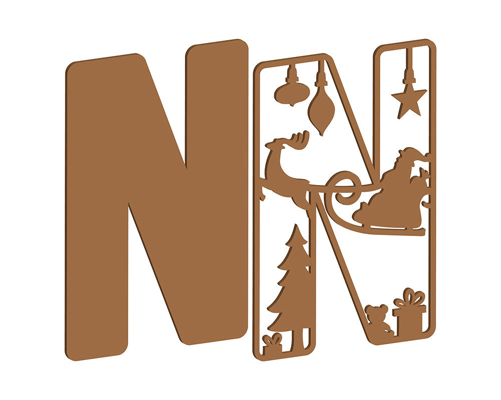 MDF Christmas Themed Letters