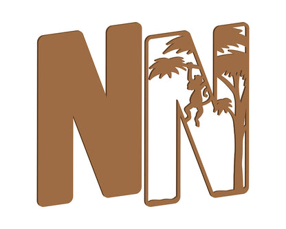MDF Safari Themed Letters