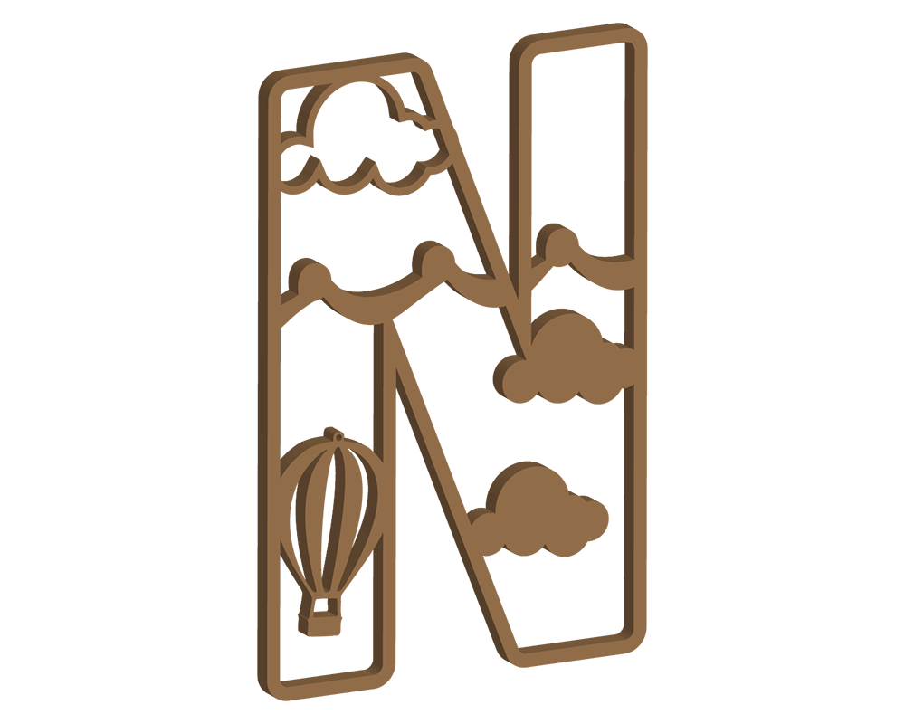 Hot Air Balloon Themed Letters