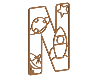 MDF Space Themed Letters