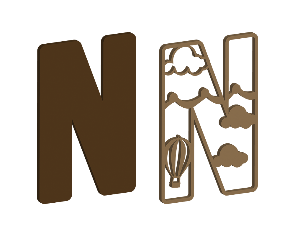 Hot Air Balloon Themed Letters