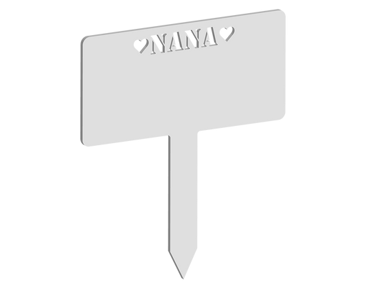 Rectangular Nana Hearts Memorial Plaque